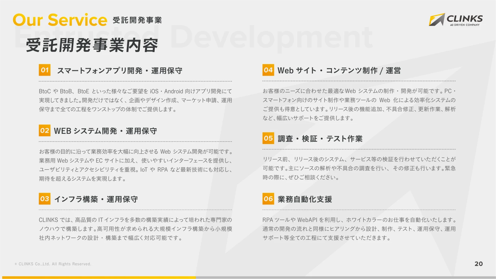 会社説明資料 21ページ目
