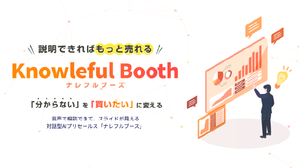 音声対話型のAI営業支援「ナレフルブース 」