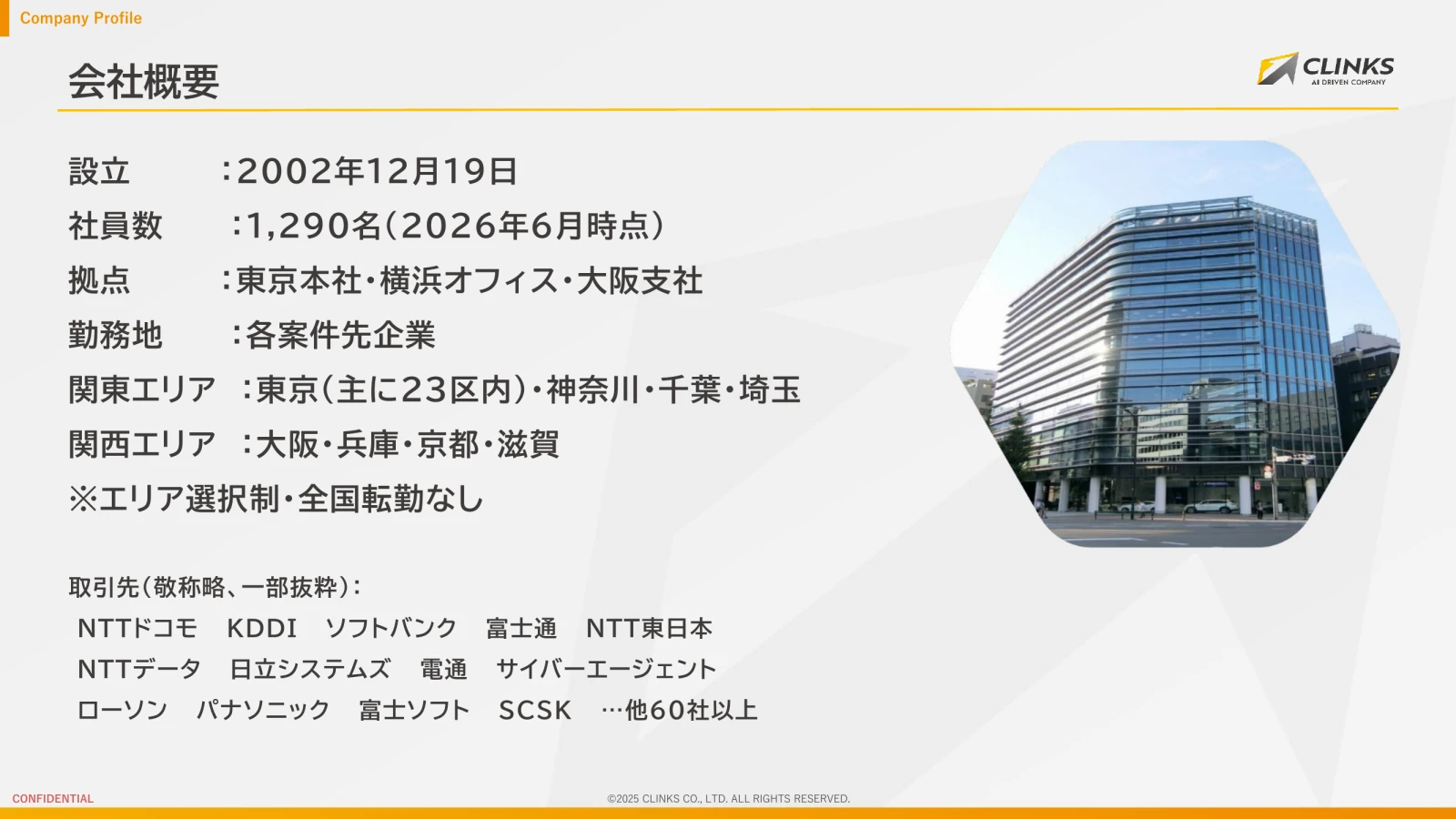 会社説明資料 3ページ目